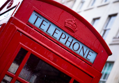 telephone old England phone booth