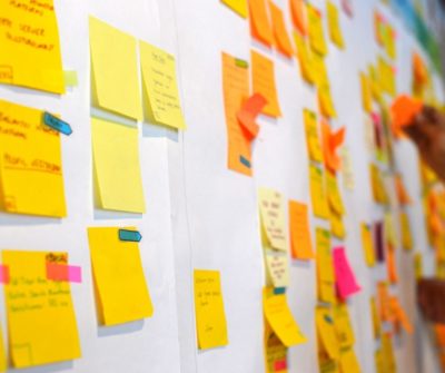 sticky notes planning board