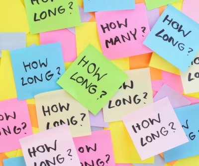 sticky notes with HOW questions