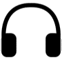 image of headphones clipart or drawing, representing the auditory learner