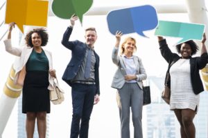 communication through change.