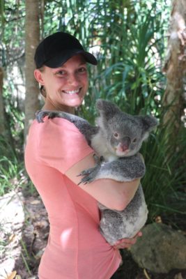 Tayler with koala