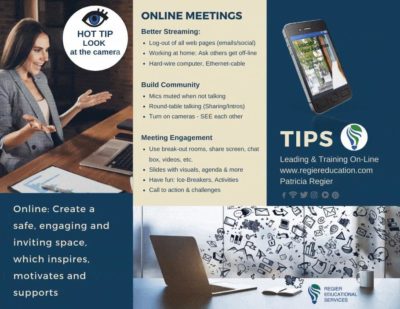 Picture of Downloadable resource with tips about online meetings