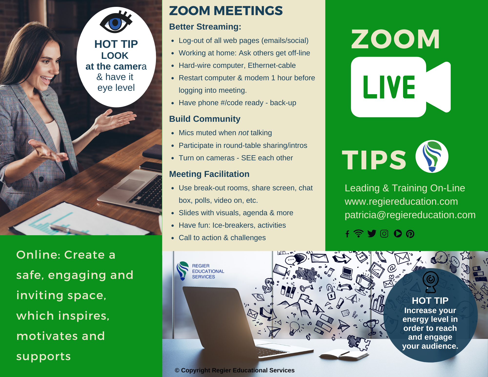 ZOOM TIPS_Facilitating LIVE Events_REGIER EDUCATIONAL