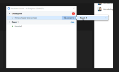 unassigned to assigned breakouts