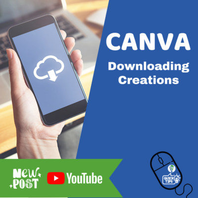 Downloading Creations in Canva