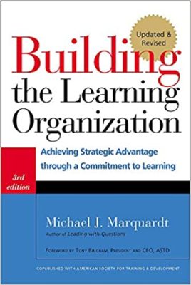 book cover building the learning organization textbook by Michael J. Marquardt