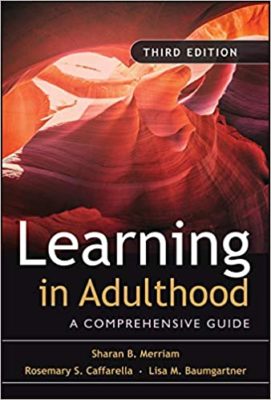 book cover learning in adulthood textbook