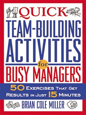 book cover quick team building activities for busy managers