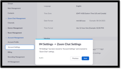 settings moved in Zoom account 