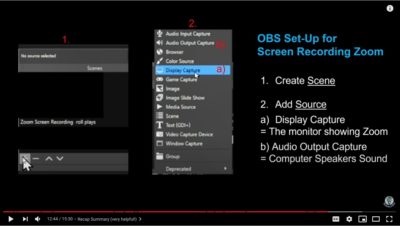 OBS Screen Recording Set Up