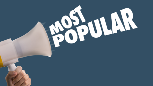 image of bullhorn with words "most popular" printed coming out of the bullhorn