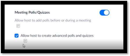 image of screenshot of Zoom and how to activate advanced polls and quizzes with Patricia Regier