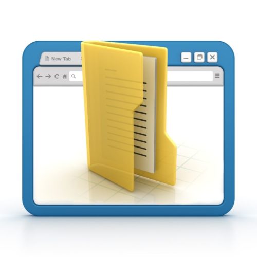 image of a file folder on a computer screen