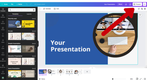 other ways to share presentation and slides in Canva