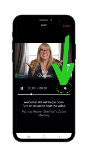 click turn on sound with Zoom's new waiting room