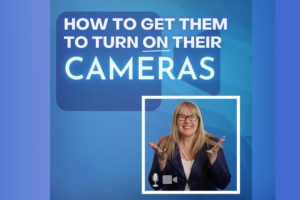 image of Patricia Regier and the headline How to Get Them to Turn On Their Cameras