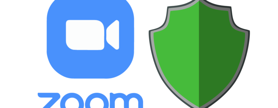 image of zoom camera icon and green shield icon