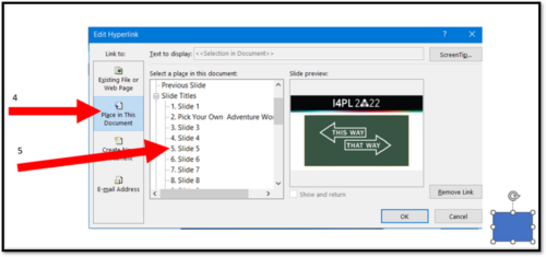 Next steps to insert hyperlink into PowerPoint or PPT slide