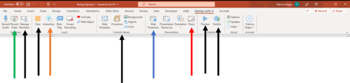 iSpring navigation bar in PowerPoint