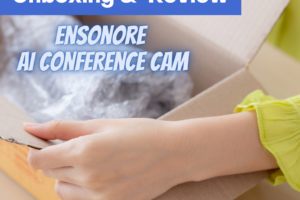 ensonore arms opening a box