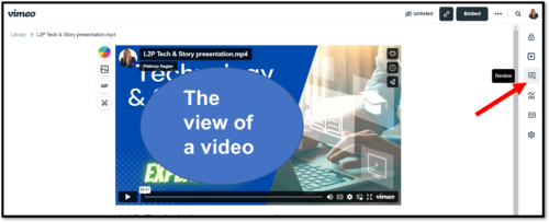 add review into vimeo video