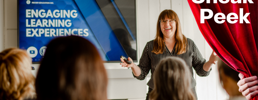 Patricia leading a workshop sneak peek