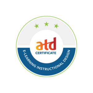 ATD certificate elearning instructional design certification badge