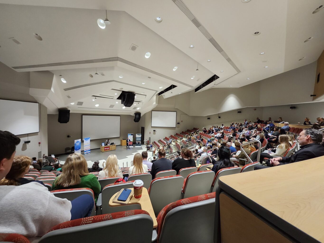 CAUCE 2025 conference at Brock University large lecture hall.