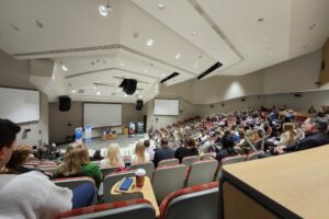 CAUCE 2025 conference at Brock University large lecture hall.