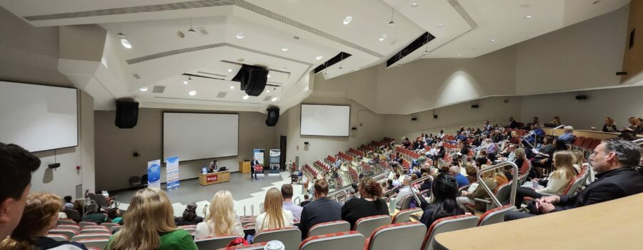CAUCE 2025 conference at Brock University large lecture hall.