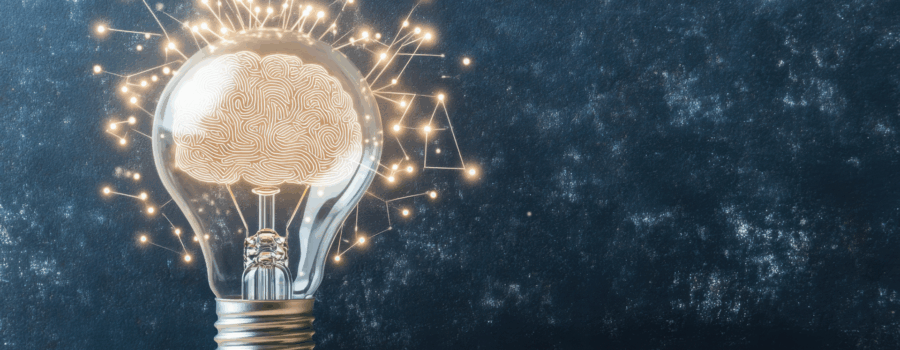 lightbulb with brain neurons representing neurodiversity.